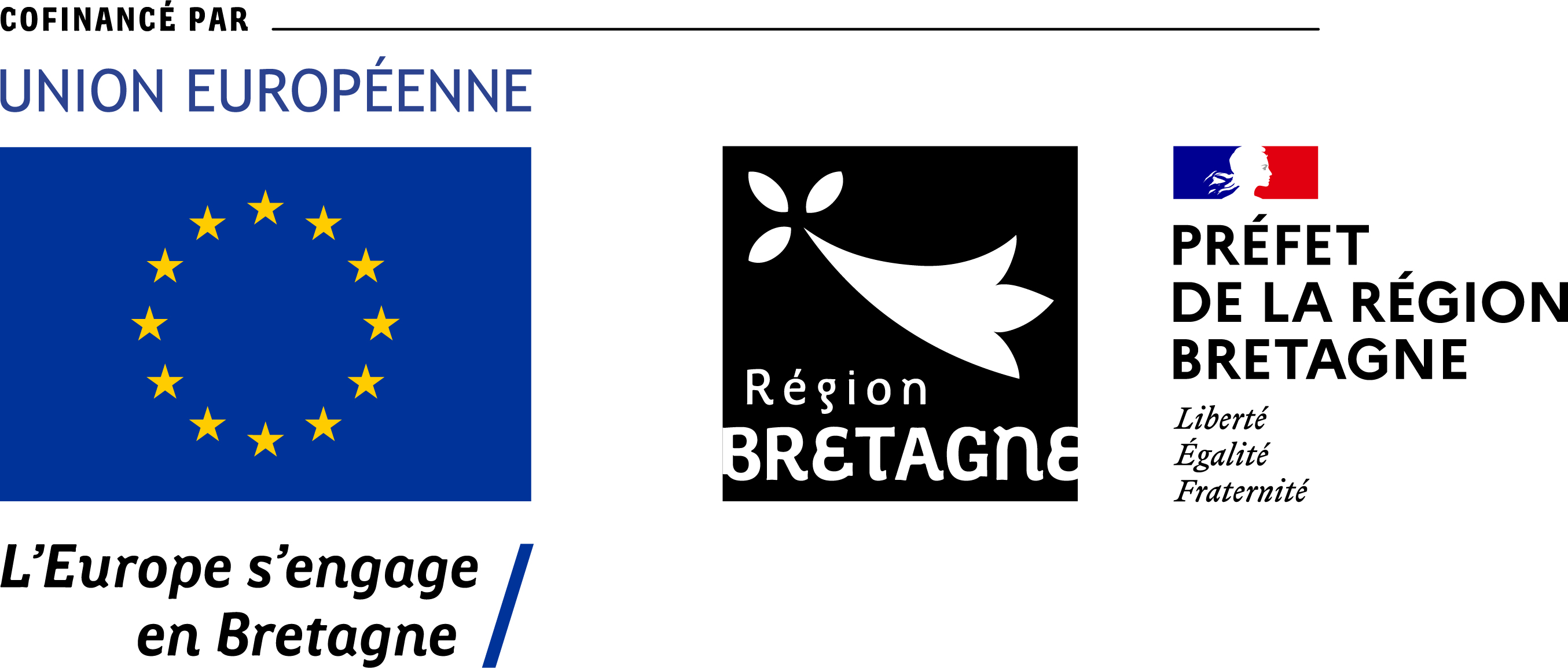 Union Européenne Région Bretagne Préfecture de la Région Bretagne, logo