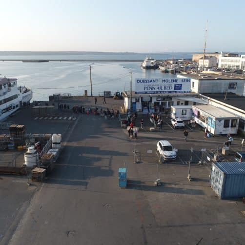 Vue actuelle de la gare maritime de Brest